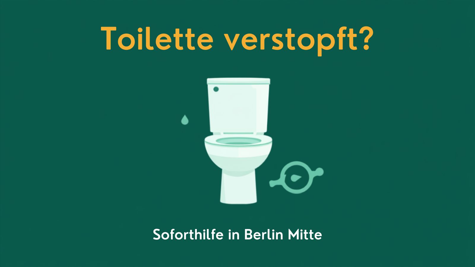 Toilette verstopft in Berlin Mitte – schnelle Hilfe vom Rohrreinigungs-Notdienst